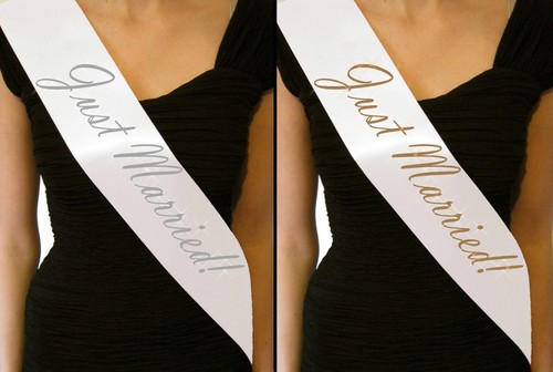 Just married sashes bride - sashes, to
