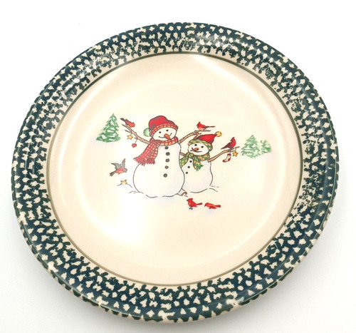 Thomson pottery snowmen plate - snowmen,