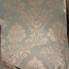 Luxury Cosmopolitan Aqua Sateen Old Gold Lined Curtains 64" X 70"  excellent 