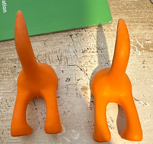 Orange dog tail - orange,