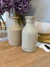 Vintage Pridges of London stoneware Antique Ink Pourer Bottle plus one other