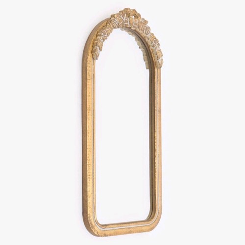 Gold arched wall mirror - gold,