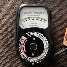 Vintage Weston Master II Cine Exposure Meter working well, Original Box