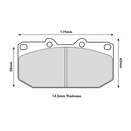 Ferodo ds3000 front brake pads - brake,