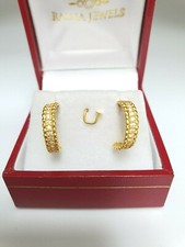 22ct yellow gold earrings - yellow,