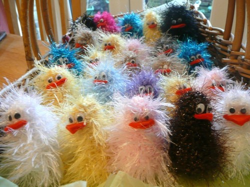 Knitted easter chick cream - knitted,