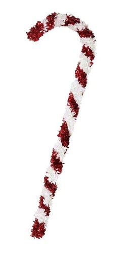 Giant tinsel candy cane - giant,