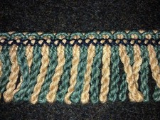 GREEN FRINGING GOLD NAVY 6cm