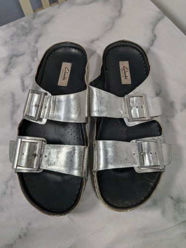 Ladies size silver sandals - ladies,