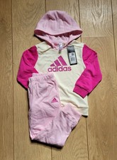 Adidas Infant Baby Girls Set Tracksuit Toddler Kids Age UK 0-3M - 4 Years