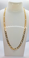 Mens 9ct Gold Figaro Chain