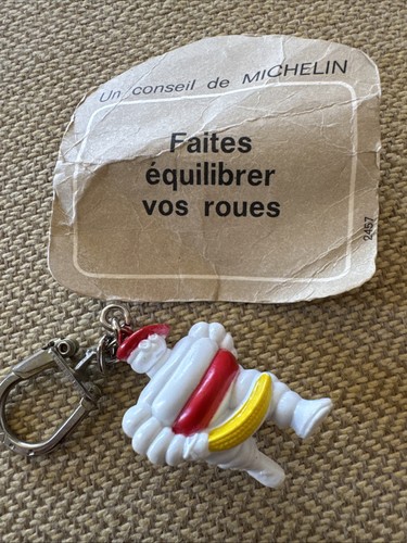 Vintage keychain michelin man - keychain,