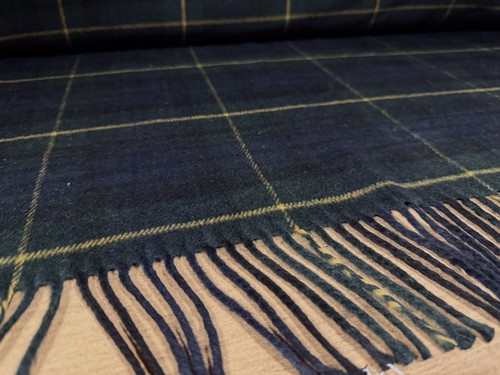 Tasseled wool flannel - tasseled,