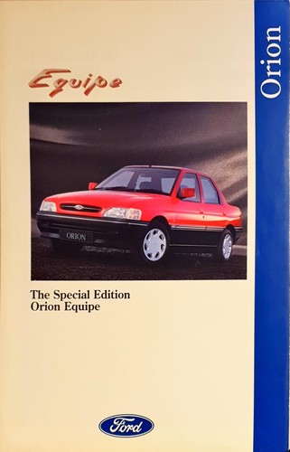 Ford orion equipe brochure2993 - equipe,