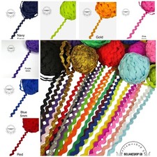 Ric Rac Ribbon 5mm Braid Craft Dance Dress Trim Cut Lengths -20 Colours