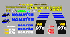 Komatsu WB 97R 2 Decals