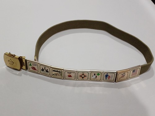 Vintage boy scout belt with - vintage,