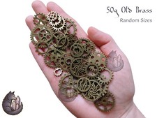 50g Steampunk Cogs Gears | Supplies for Resin Art Jewellery Making DIY Sculpture
