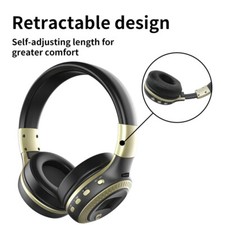 Wireless Headphones Noise Reducing with Mic On-Ear Stereo Bluetooth Headphones