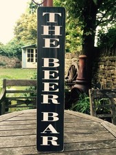 Beer Bar BAR Pub BBQ sign