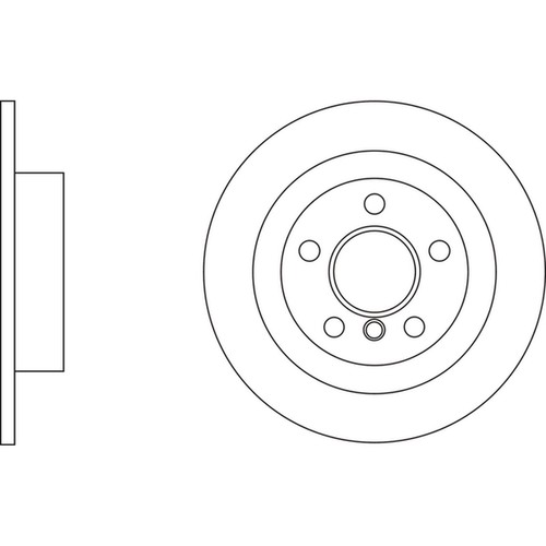 Brake discs solid - 2x, mini