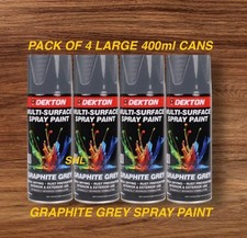 PACK OF 4 LARGE 400ml GRAPHITE