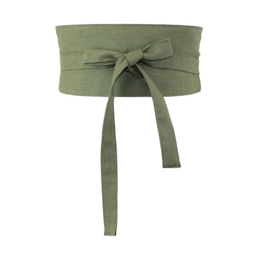 Women cotton linen - linen, belt