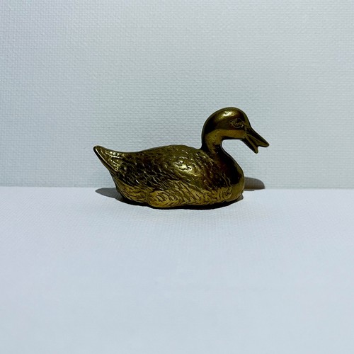 Vintage brass duck ornament - vintage,