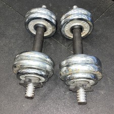 PRO POWER CAST IRON DUMBELLS - 2 x 6kg DUMBELLS