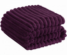 Osum Ribbed Soft Fleece Throws
