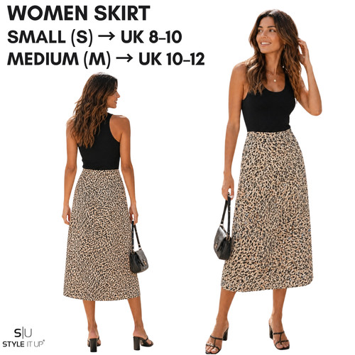 Women leopard print - leopard, midi
