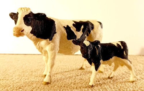 Schleich holstein cow and - and, calf