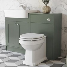 Green Toilet & Vanity Unit