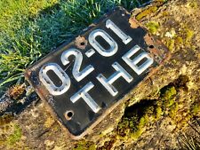 SU Uzbekistan Soviet Union Motorcycle USSR CCCP Number License Plate Genuine