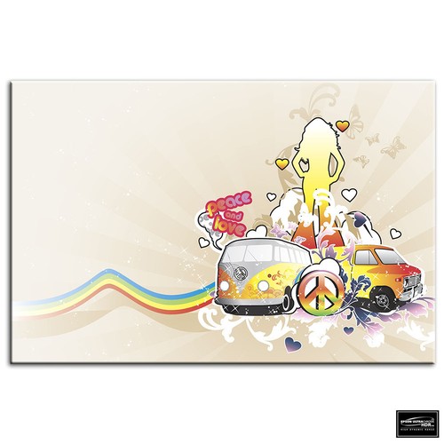 Hippy bus peace - hippy,