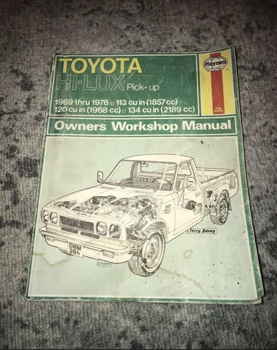 1969 thru 1978 haynes - thru, toyota