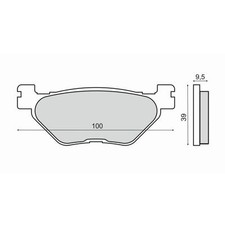 REAR BRAKE PADS YAMAHA XV 950