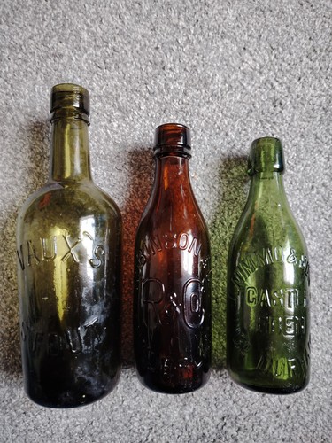 Victorian glass bottles vauxs - victorian,