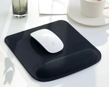 Mouse Pad with Wrist Rest Black Gel Support Anti-Slip Mat for Laptop PC NEW UK