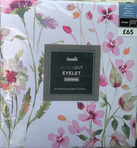 Dunelm watercoloured floral - dunelm,