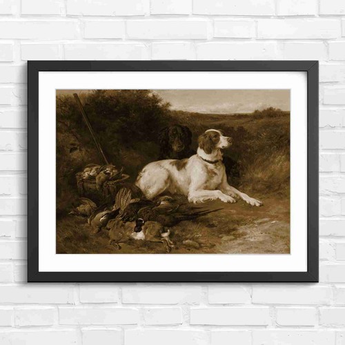 Vintage hunting dogs and - dogs,