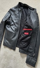 Hugo Boss Black Nappa Leather Jacket Fantastic Condition RRP £499 Medium 38
