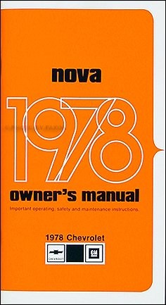 1978 chevy nova owner manual - nova,