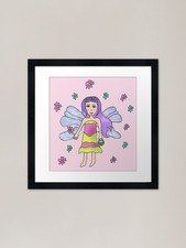 Fairy with flowers Framed Art