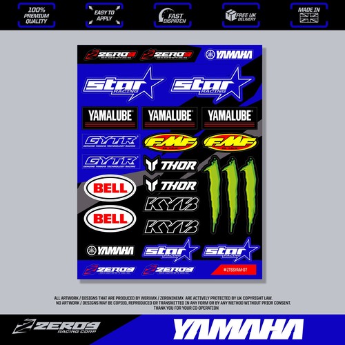 Yamaha stickers motocross - stickers,,