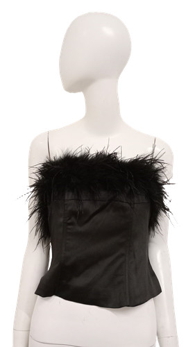 Boohoo black satin - boohoo, feather