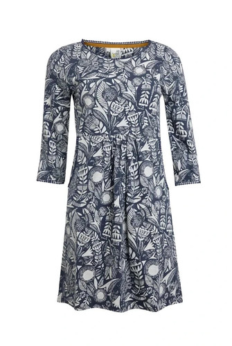 Weird fish ladies navy printed - fish,