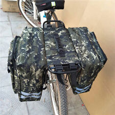 Waterproof Double Panniers Bag Bike Bicycle Cycling Rear Seat Trunk Rack Pack UK