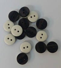 Small 12mm Brown/Cream