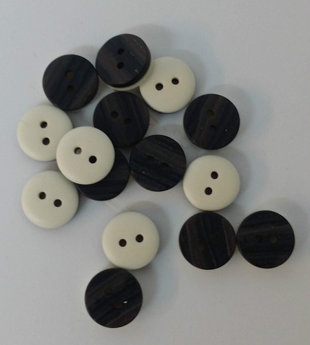 Large 19mm brown cream - large, brown/cream